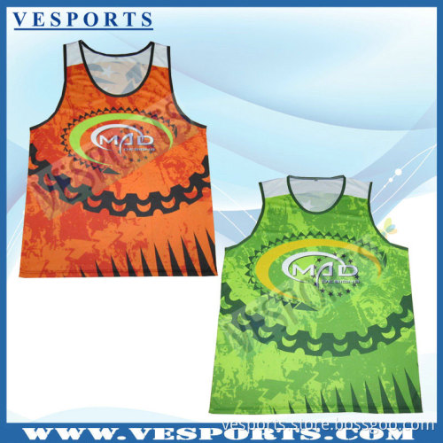 100% Polyester Sublimated Running Singlet